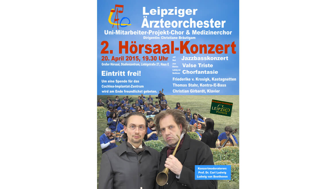 2. Hörsaalkonzert, Universität Leipzig, Veranstaltungsplakat