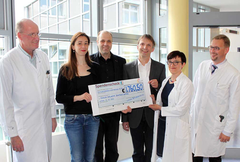 Übergabe des Spendenschecks an das Cochlea-Implantat-Zentrums Leipzig